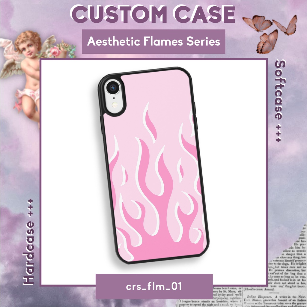 Custom Case Aesthetic Flames Series Gambar Api Untuk Iphone Android Softcase / Hardcase
