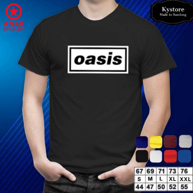 kaos oasis size M,L,XL,XXL