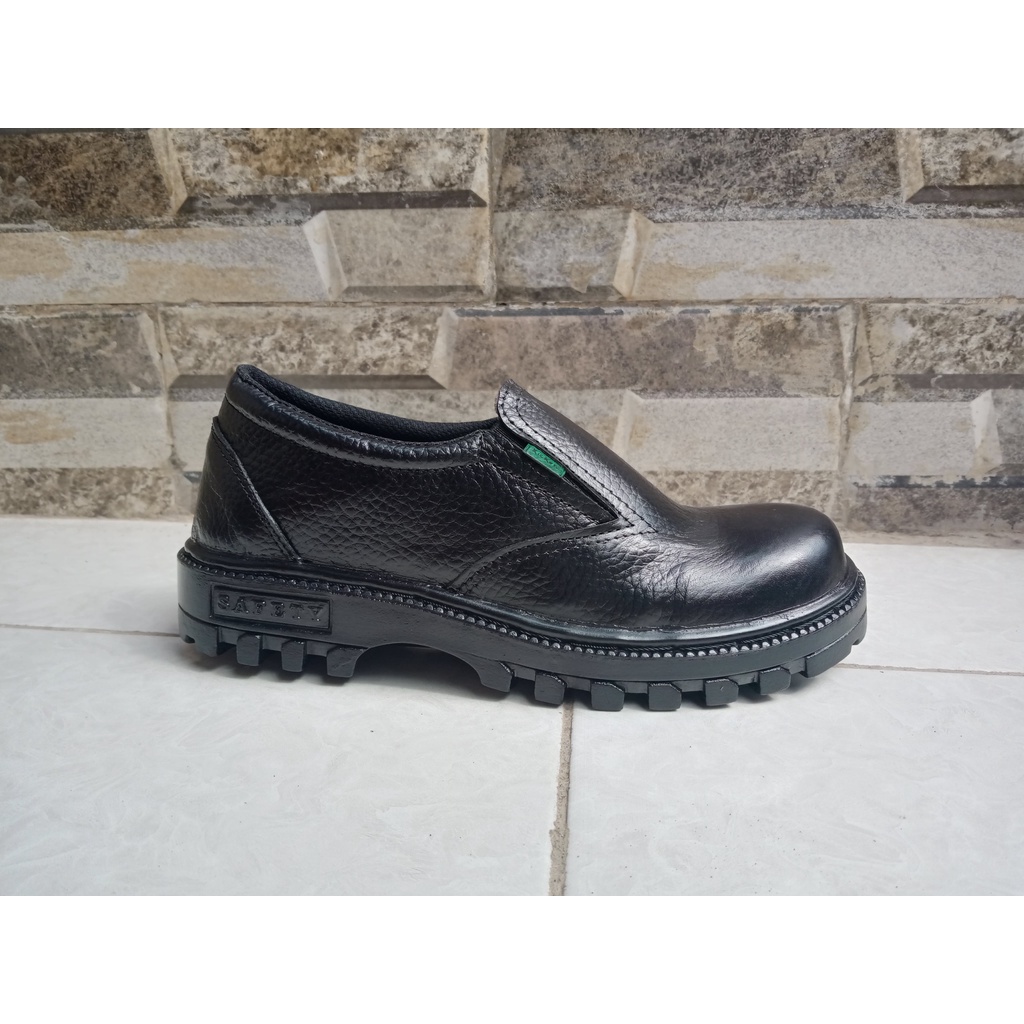 SEPATU PRIA SAFETY KULIT ASLI