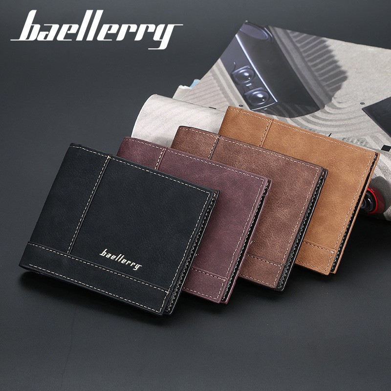 BAELLERRY DR052 Dompet Pria Bahan Kulit PU Leather Premium WATCHKITE WKOS