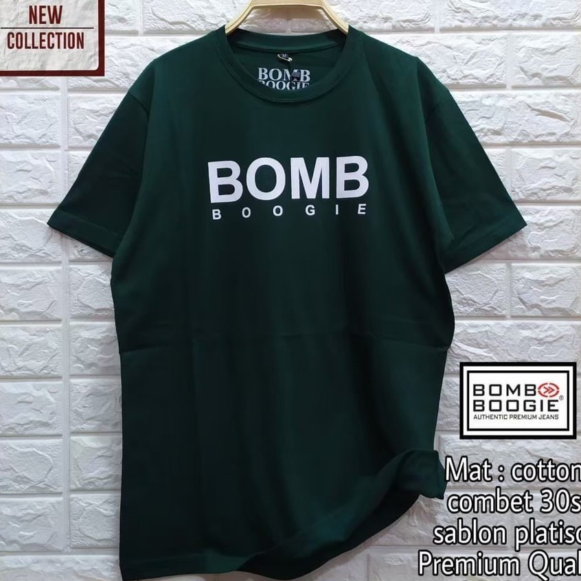 Baju Kaos Boombogie Pria keren /Baju kaos JUMBO Boombogie Ukuran XXL-XXXL Terkini