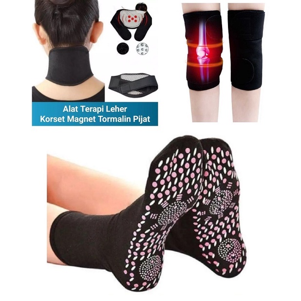 SABUK Terapi Leher LUTUT KAOS KAKI Magnetic Therapy Massager alat terapI KESEHATAN