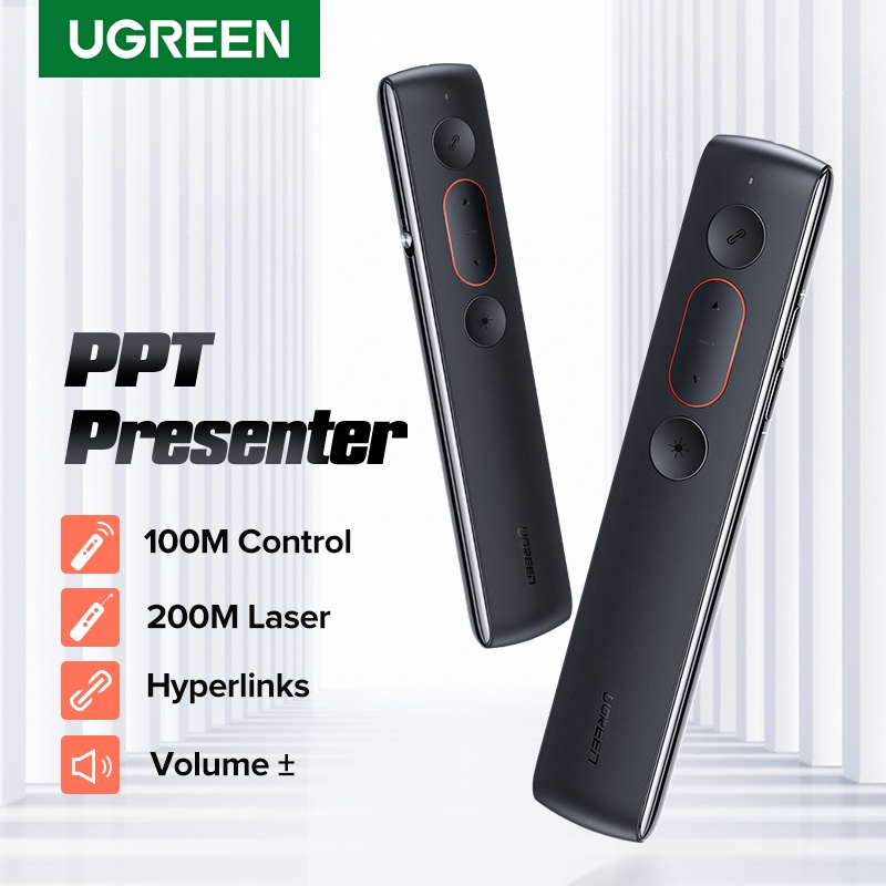 UGREEN Wireless Laser Pointer Presenter ,Remote Laser Pointer Untuk Presentasi