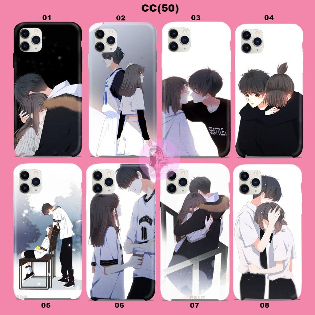 {CC50}CASE CASING HARDCASE CUSTOM GAMBAR COUPLE CUTE OPPO