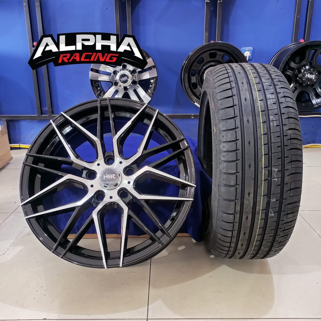 Paket Velg Plus Ban Ring17 HSR BOTAWA Untuk Ertiga, Innova, Xpander, Brv, Serena, Accord Dll
