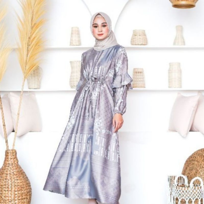 RAYA GAMIS LEBARAN PESTA KONDANGAN TERBARU JUMBO MEWAH DIOR baju muslim wanita gaun pesta muslim gam