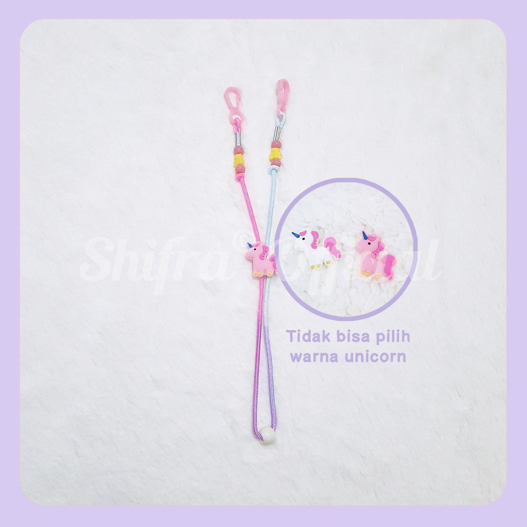 Shifra Tali Gantung Masker Anak Leher Hiasan Stopper Bear Car Fish Strawberry