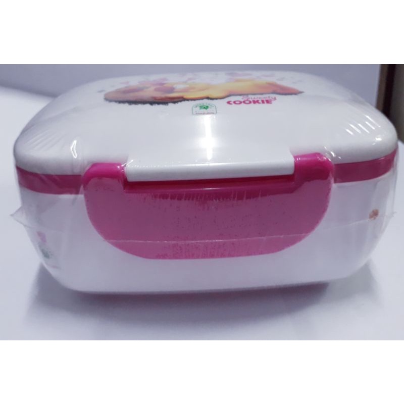 kotak makan/ompreng green leaf 7376+sendok