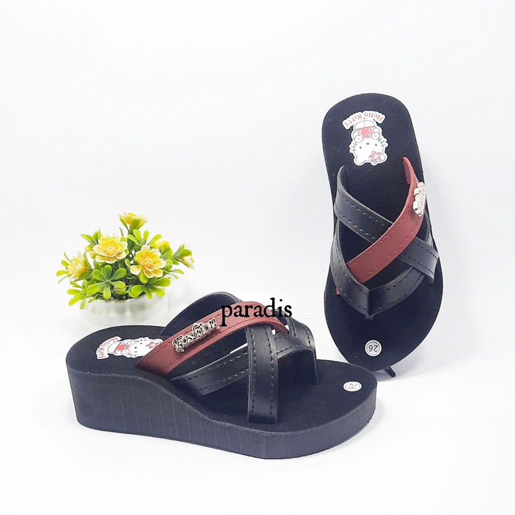 Sandal  Spon  Wedges Anak  Perempuan / Sandal Anak
