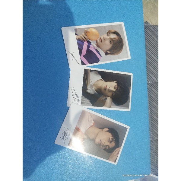 Photocard Polaroid Nature Republic x NCT 127 Jaehyun Haechan Johny