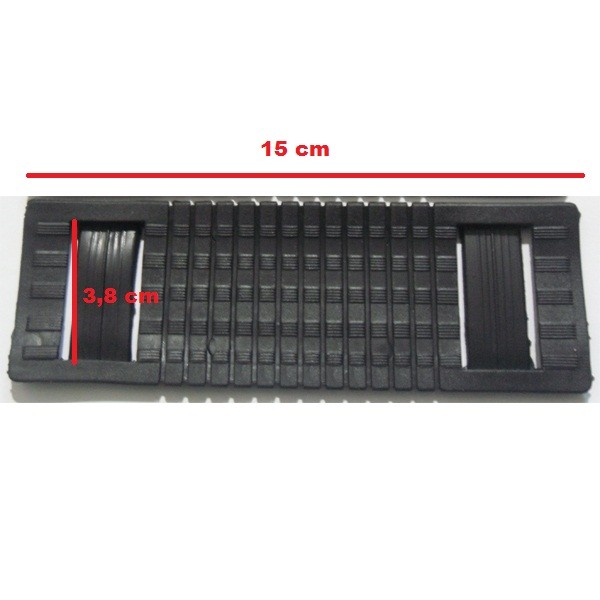 Bantalan Pundak / Bahu Tas  3.8 cm Hitam