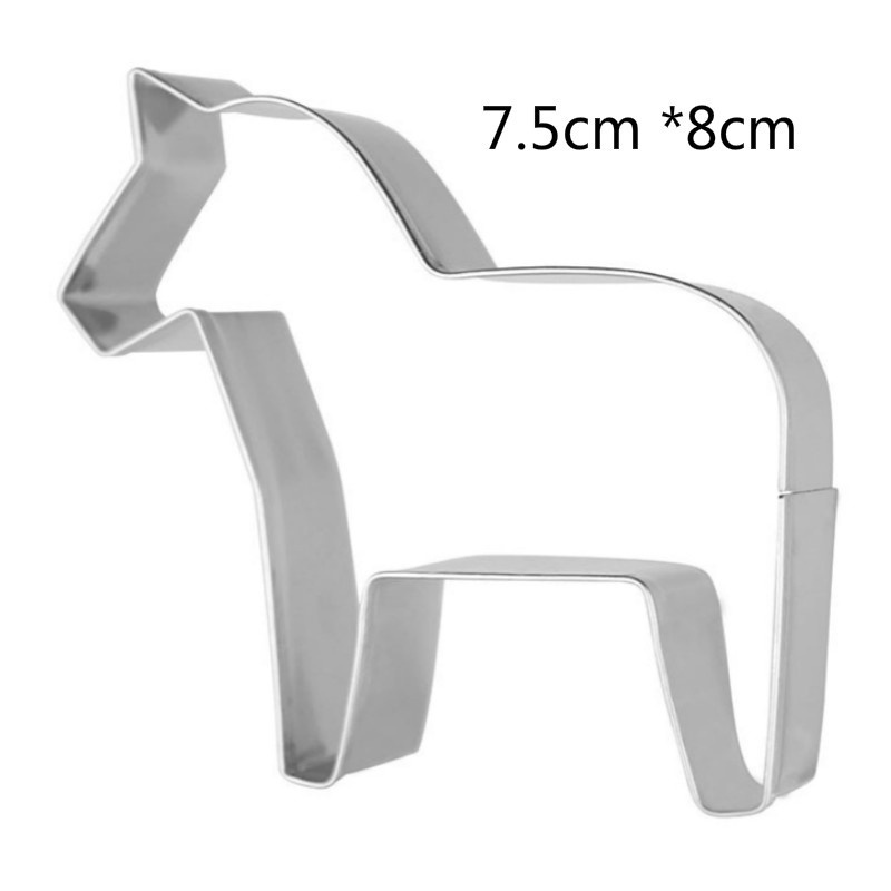 Horse Shape Baking Cookie Cutter Fondant Stainless Steel Mold