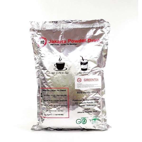 

Jakarta Powder Drink Rasa Green Tea 1 Kg - JPD Green Tea- Minuman Rasa Green Tea