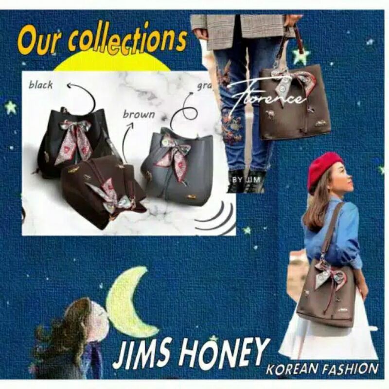 Jims Honey Florence Bag, tas selempang cewek, tas cantik, tas cewek, tas kerja, tas kekinian