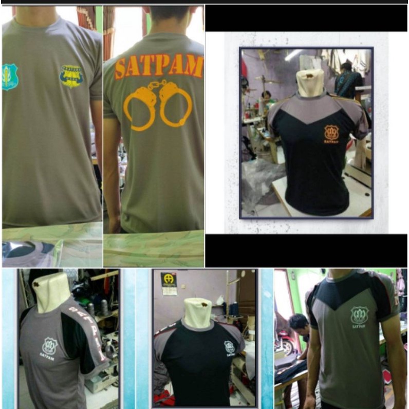 Kaos security/kaos security Terbaru/kaos security Coklat