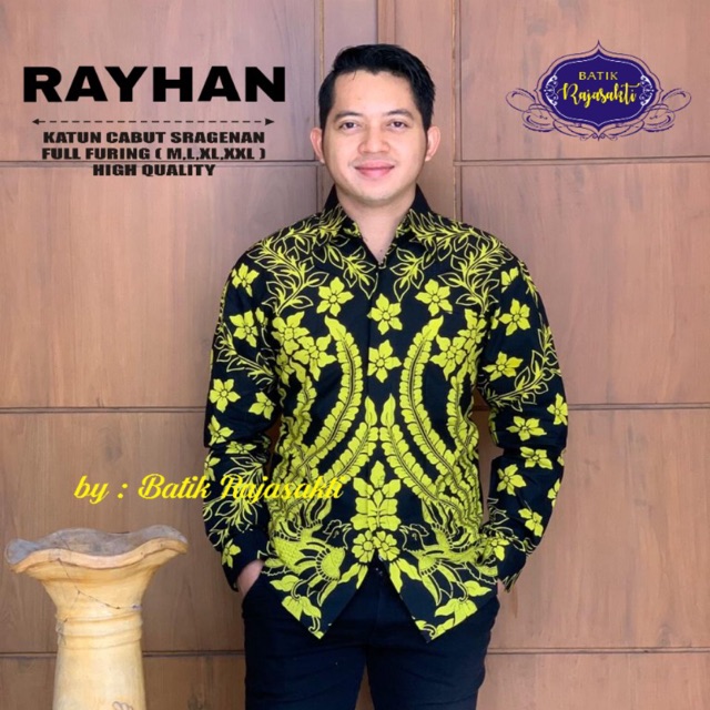 Batik REYHAN Katun Cabut Sragenan Full Furing Termurah