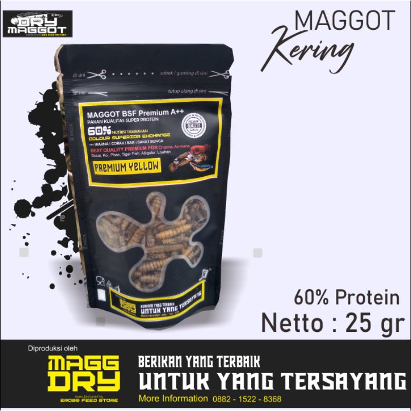 maggot bsf grade a premium yellow