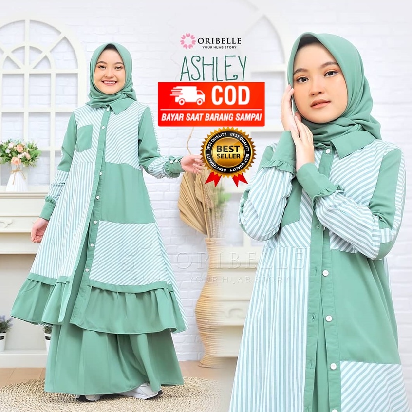 MRA - Gamis Anak Usia 8-12 Tahun Ashley kids Model Gamis Anak Terbaru 2021 Kekinian