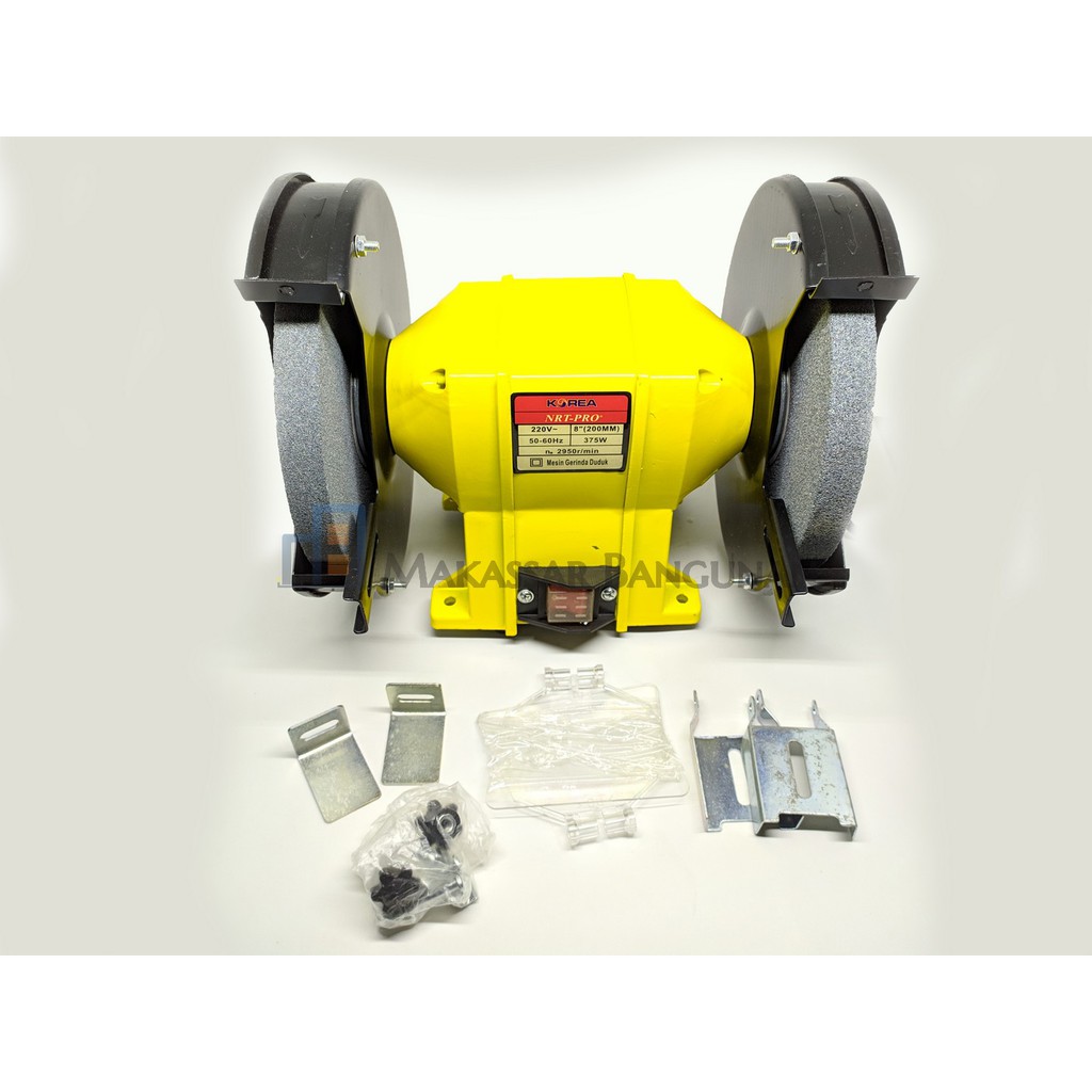 NRT PRO Mesin Gerinda Duduk 8 " 375 W / Mesin Gurinda Duduk