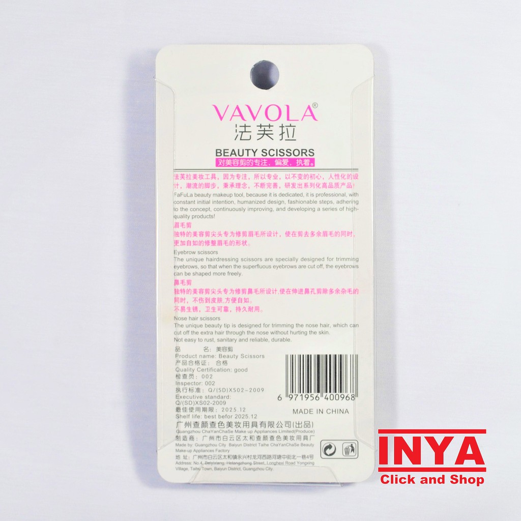 GUNTING ALIS VAVOLA V97 HIGH QUALITY BEAUTY SCISSORS SILVER