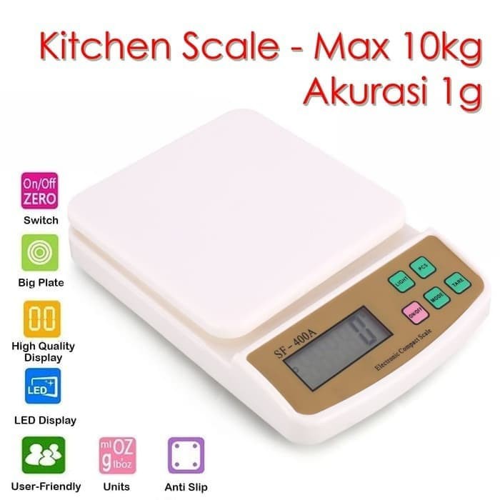 Jual Timbangan Dapur Digital Sf A Kg Akurasi G Shopee Indonesia