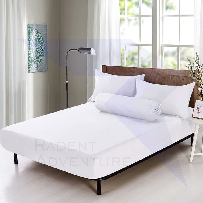 INFORMA- SPREI - FITTED SHEET WHITE 120X200+35CM Murah Keren