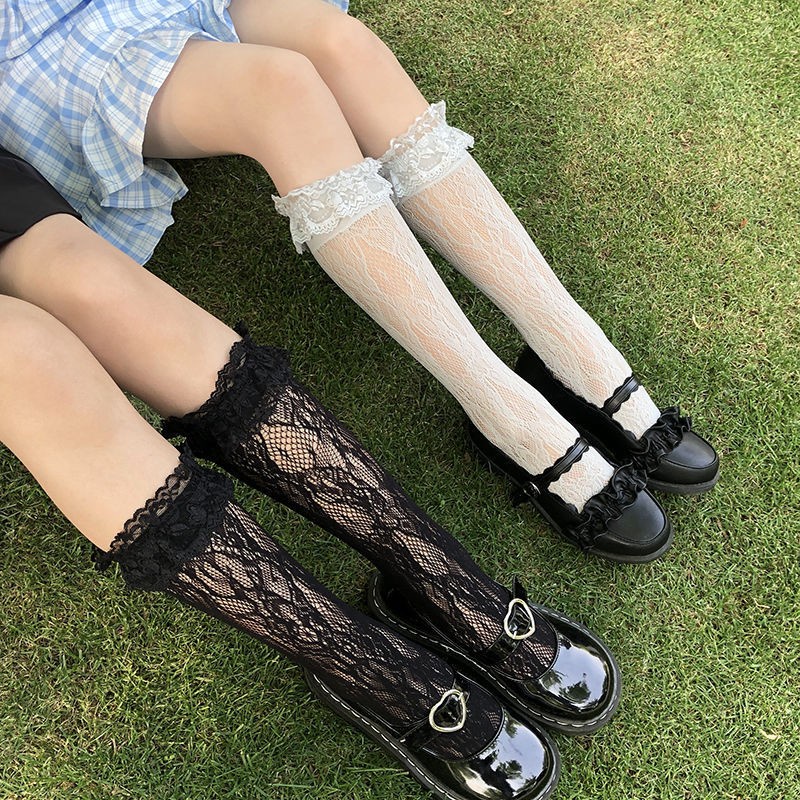 KAOS KAKI WANITA DEWASA RENDA LOLITA GOTHIC VINTAGE KK-72