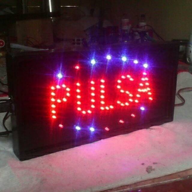 Led sign / tulisan lampu led pulsa