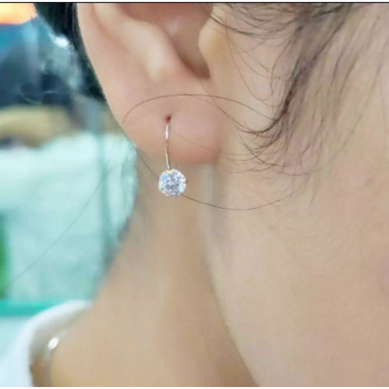 anting desy silver perhiasan wanita fashion