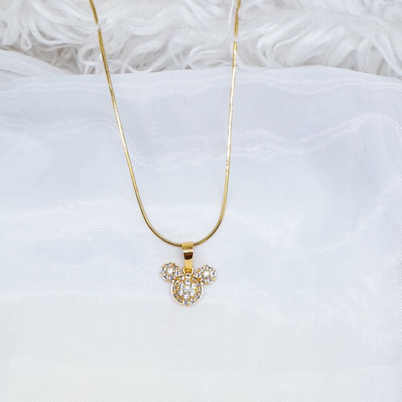 kalung anak titanium asli anti karat tidak alergi.