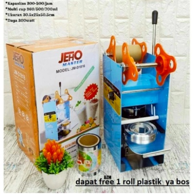 Jeho Master JM-D1816 Alat Press Gelas Plastik Cup Sealer