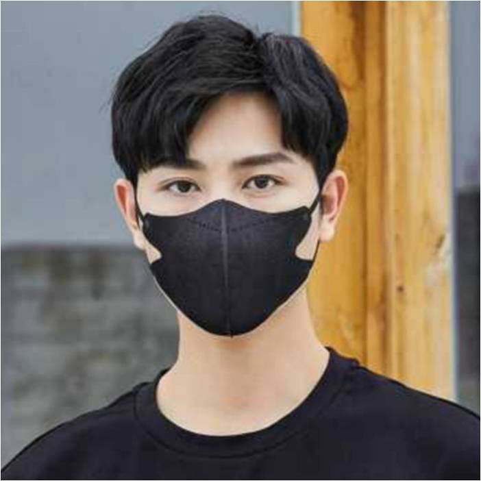 Masker duckbil hitam atau putih import 3ply isi 50pcs