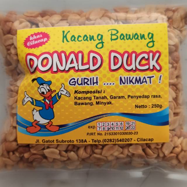 

Kacang Bawang Donald khas Cilacap 250 gram