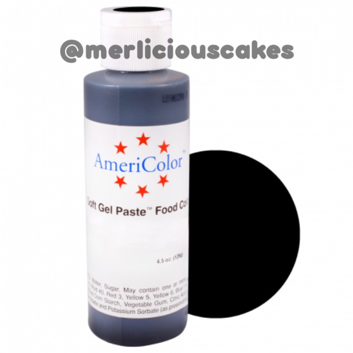 

Americolor Super Black Soft Gel Paste 45 Oz 128 Gram