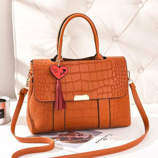 KINIBAGS RR 968 TAS IMPORT FASHION WANITA KOREA CEWEK TERBARU BAG KERJA  GURU MOTIF KUAT MURAH SALE