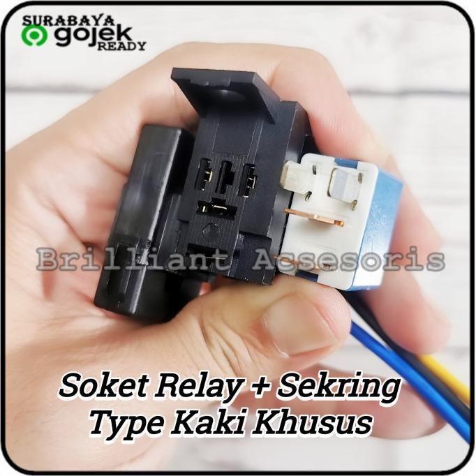 COD Soket Relay + Sekring - Relay Kaki Khusus - Denso Kaki 4 ORI