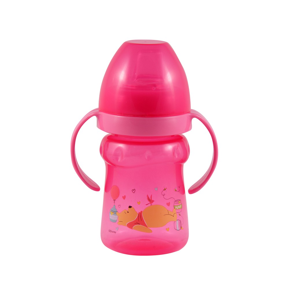 Winnie The Pooh Botol Minum Handle Cup Wiyh Spout - Botol Susu ( 07-072 )