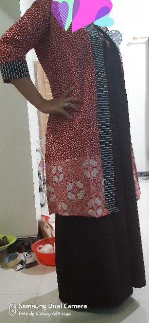 Longcardi Ayudia Cardi Batik Cantik Outer Batik Modern Seragaman Batik Formal Bolero List Kawung