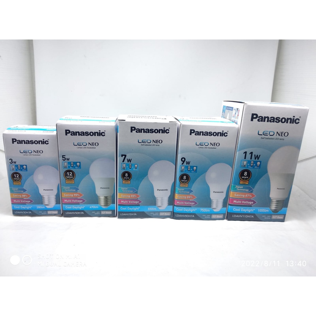 LAMPU PANASONIC LED NEO COOL DAYLIGHT