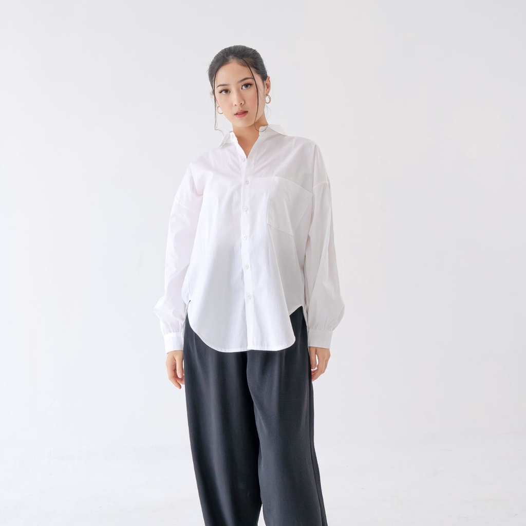 AIJO - Keysha Shirt - Kemeja Poplin Wanita