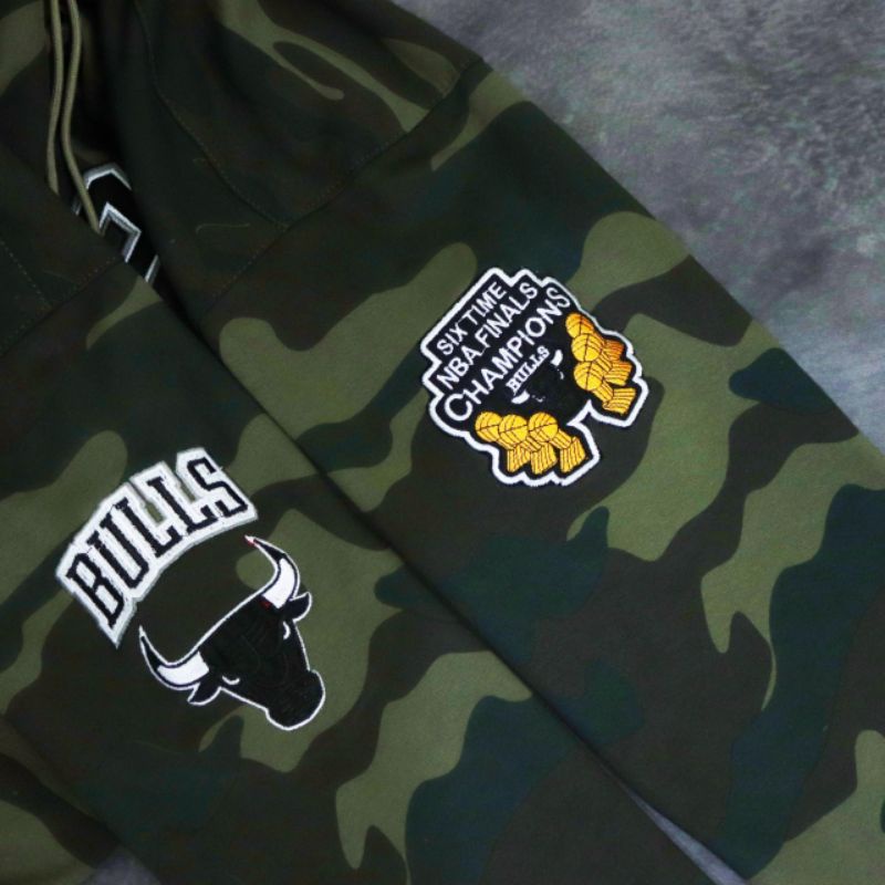 HOODIE JAKET SWEATER CHICAGO BULLS CAMO FULLTAG &amp; LABEL