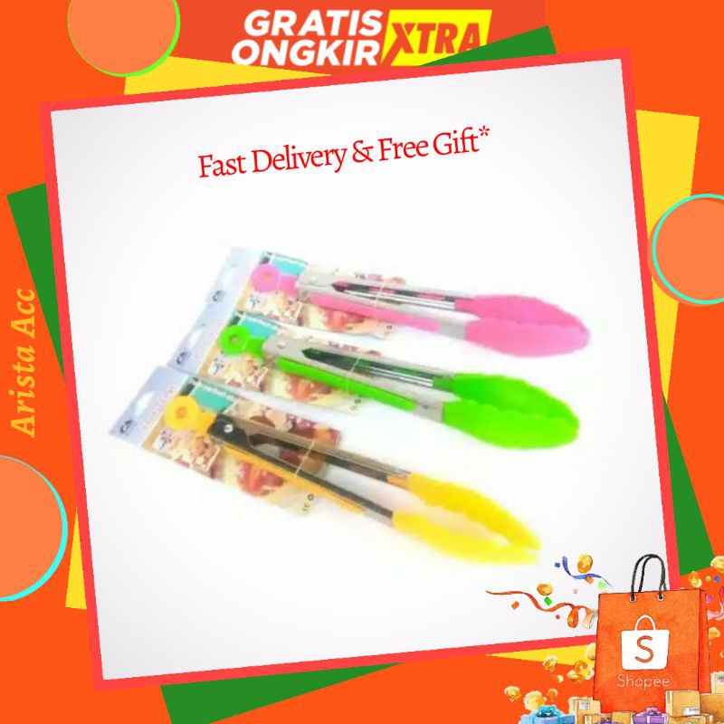 CAPITAN/PENCAPIT MAKANAN KUE/FOOD TONGS FULL COLOUR