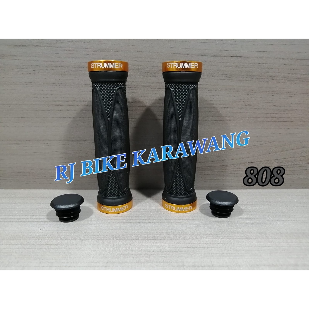 Hand Grip Sepeda Handgrip Strummer 808 Motif Oval