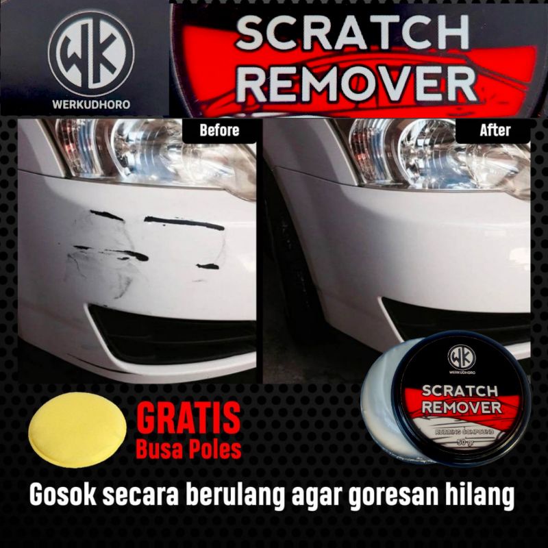 scratch Remover rubbing compound kompon poles body mobil motor helm semua warna