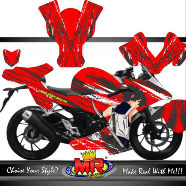 Decal Premium All New CBR150R facelit merah hitam Stiker Sticker CBR 150 R full body 04 spec A