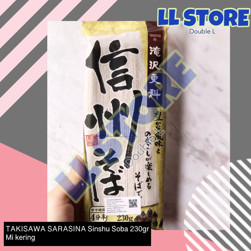 

TAKISAWA SARASINA Sinshu SOba 230 gr | Mi Kering Jepang NISSIN