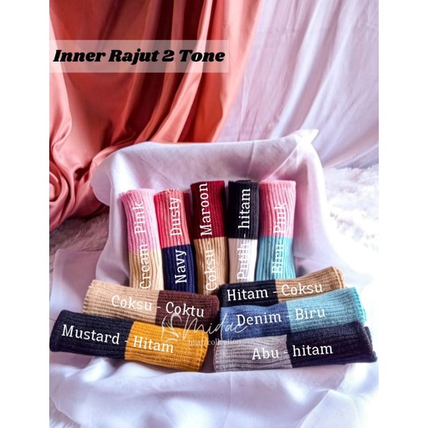 INNER PREMIUM •• Inner Rajut Premium 2warna/2tone