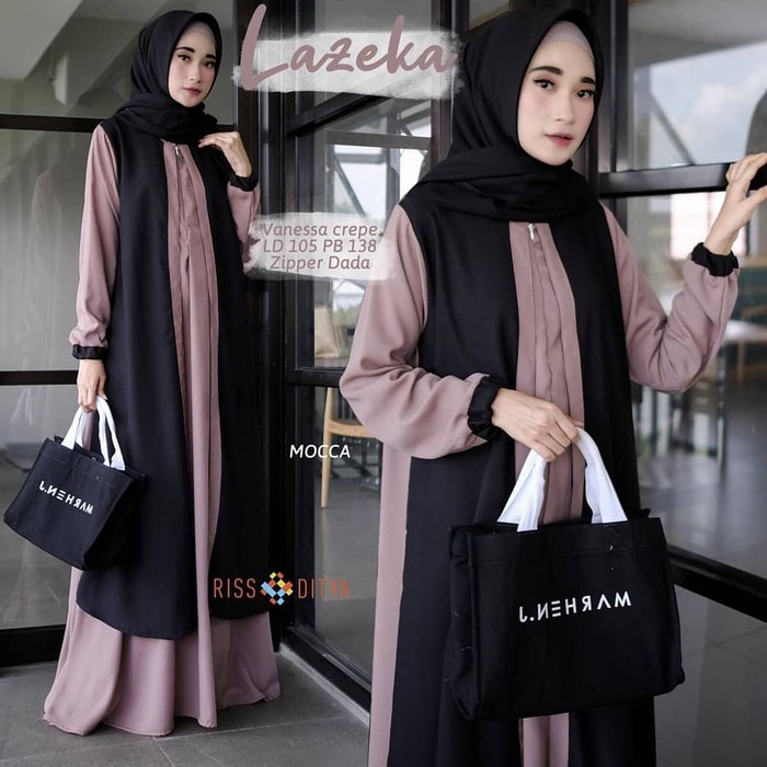 ORIGINAL LAZEKA DRESS | GAMIS BERKUALITAS | DRESS MUSLIM WANITA | GROSIR BERKUALITAS BERKUALITAS