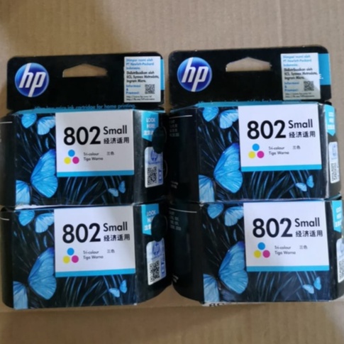 EXPIRED CARTRIDGE HP 802 COLOR ORI TINTA INK HP 802CL DESKJET 1000 1050