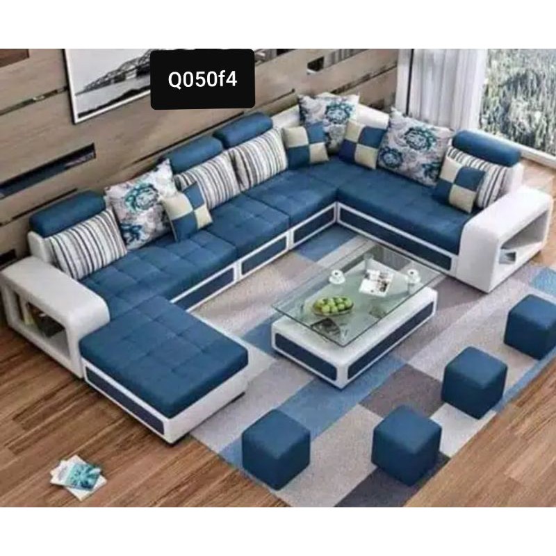 DEKORUMAH TAMBAH PREMIUM DI ISI SOFA LIVING ROOM U BEST SELLER SOFA Q050F4 MODERN MINIMALIS